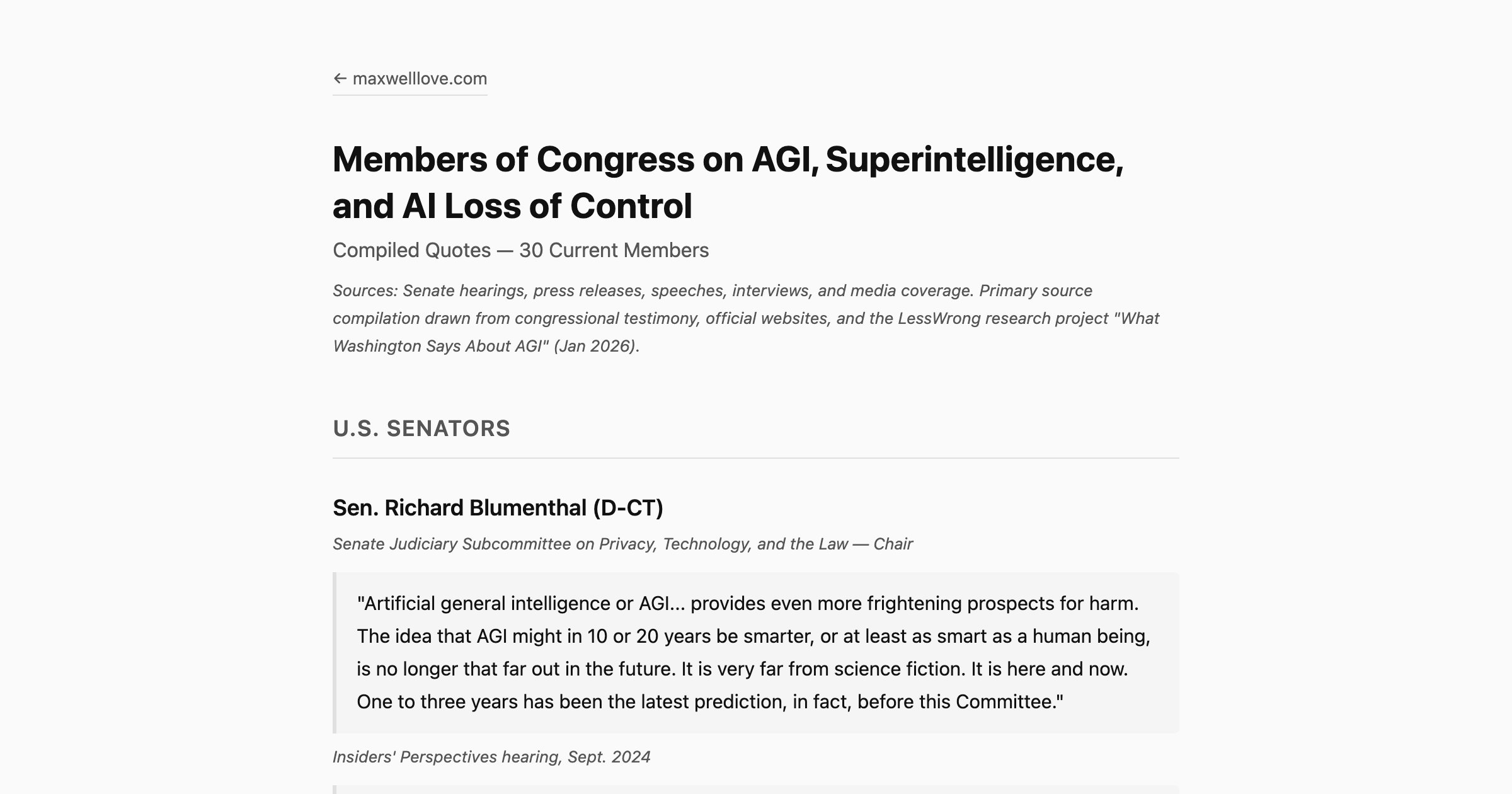 Congress AGI Quotes screenshot